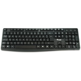 Equip Kabelgebundene USB Keyboard schwarz. deutsch
