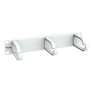 Equip Kabeldurchführung 10" 1HE 3x Plastikringe weiß