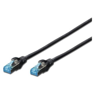 DIGITUS Patchkabel RJ45 SF/UTP Cat5e 0.50m sch. Hebelschutz Polybeutel