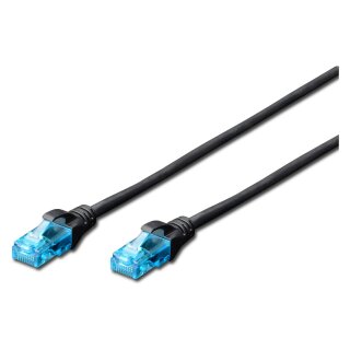 DIGITUS Patchkabel RJ45 U/UTP Cat5e 5.00m sch. Hebelschutz Polybeutel