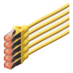 DIGITUS CAT 6 S/FTP Patchkabel, 5 Stück, 10m, gelb