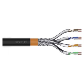 DIGITUS CAT.7 S/FTP Erdverlegekabel. simplex. PE.500m.grau