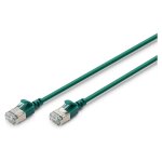 DIGITUS Patchkabel CAT 6A F/FTP Slim 5,00m grün