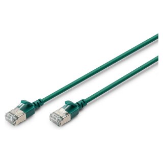 DIGITUS Patchkabel CAT 6A F/FTP Slim 1,50m grün
