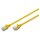 DIGITUS Patchkabel CAT 6A F/FTP Slim 0,30m gelb