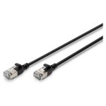 DIGITUS Patchkabel CAT 6A F/FTP Slim 2,00m schwarz