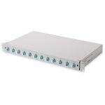 DIGITUS LWL Spleißbox 1HE bestückt 12x LC DX...