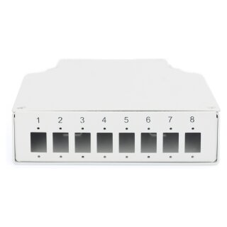 DIGITUS Hutschienen Spleißbox für 8 LC/DX Kupplungen