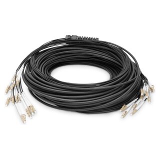 DIGITUS LWL Patchkabel LC->UPC 100m Vorkonfektioniert OM4 12