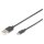 DIGITUS USB 2.0 Anschlusskabel Typ A -mikro B St/St 1.0m sw