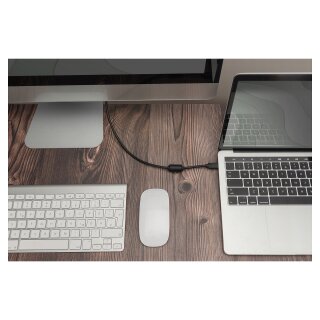 DIGITUS USB C Adapterkabel Typ C -DP 32,4GB St/St 2.0m, sw