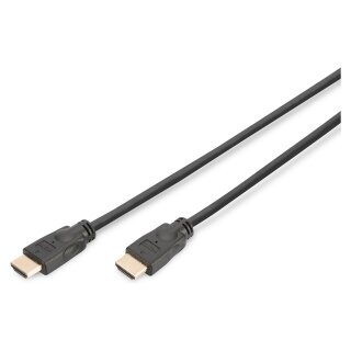 DIGITUS HDMI-Kabel A->A Ethernet St/St 5.0m schwarz 4K