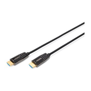 DIGITUS HDMI AOC Hybrid Glasfaserkabel UHD 8K 30m schwarz