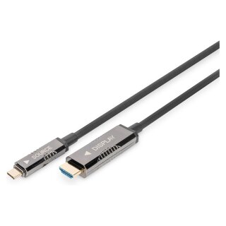 DIGITUS 4K USB Typ - C auf HDMI AOC Adapterkabel, 20,0m