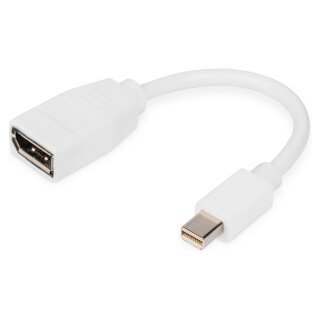 DIGITUS DisplayPort Kabel, mini DP - DP St./Bu. 0,15m weiß