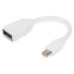 DIGITUS DisplayPort Kabel, mini DP - DP St./Bu. 0,15m...