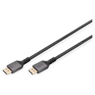 DIGITUS DisplayPort Anschlusskabel 3m Aluminium 8K schwarz