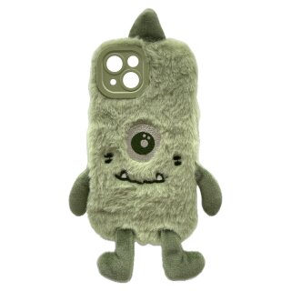 RealPower Flauschi 1.Grün.flauschige Handyhülle iPhone 15