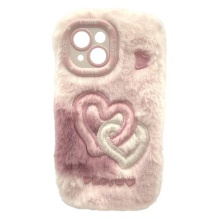 RealPower Flauschi 2.flauschige Handyhülle.weiss/rosa 15