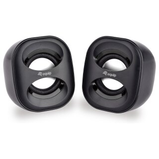 Equip Lautsprecher Mini für Notebook/PC. USB Powered sw/sw