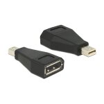 DELOCK Adapter DP mini-St > DP-Bu black