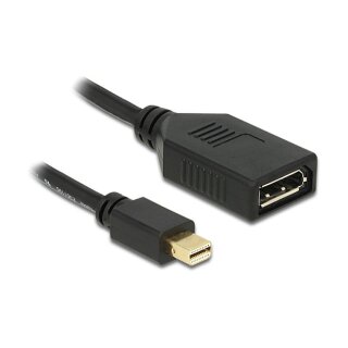 DELOCK Adapterkabel mini DisplayPort St > DisplayPort Bu black