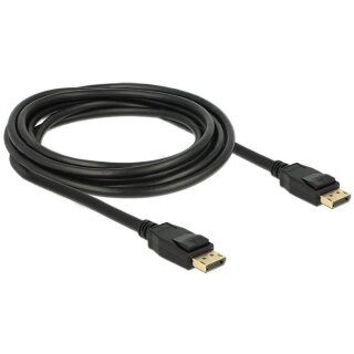 DELOCK Kabel DisplayPort 1.2 Stecker > DisplayPort Stecker 3 m schwarz 4K