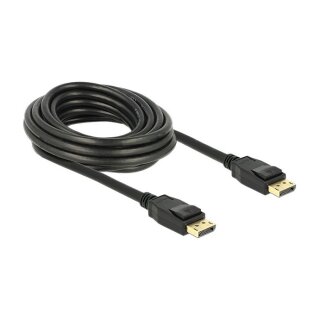 DELOCK Kabel DisplayPort 1.2 Stecker > DisplayPort Stecker 5 m schwarz 4K