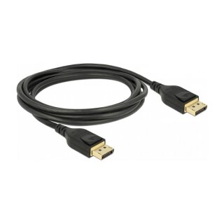 DELOCK DisplayPort Kabel 8K 60 Hz 2 m DP 8K zertifiziert