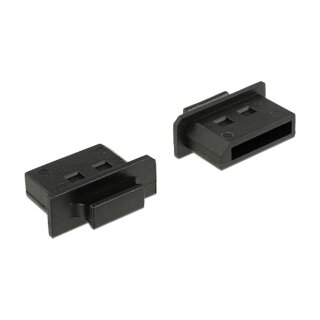 DELOCK Staubschutz fur Displayport Buchse mit Griff 10 Stuck schwarz