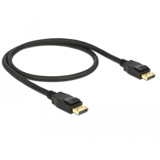 DELOCK Kabel Displayport 1.2 Stecker > Displayport Stecker 4K 60 Hz 0.5 m