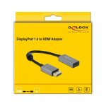 DELOCK Aktiver DisplayPort 1.4 zu HDMI Adapter 4K 60Hz HDR