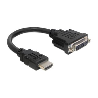 DELOCK Adapterkabel HDMI St > DVI 24+1 Buchse