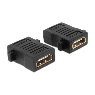 Adapter HDMI-A Buchse > HDMI-A Buchse mit Schraubanschluss