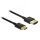 DELOCK Kabel High Speed HDMI mit Ethernet - HDMI-A Stecker > HDMI Mini-C Stecker 3D 4K 2 m Slim Premium