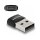 USB 2.0 Adapter USB Typ-A Stecker zu USB Type-C™ Buchse schwarz