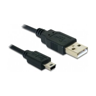 USB 2.0 Kabel Typ-A Stecker zu USB 2.0 Mini-B Stecker 1 m schwarz