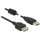 DELOCK Verlngerungskabel USB 2.0 Typ-A Stecker > USB 2.0 Typ-A Buchse 0.5 m schwarz