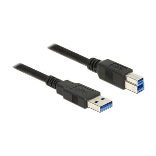 DELOCK USB Kabel USB3.0 A -> B St/St 2.00m schwarz