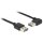 DELOCK Kabel EASY-USB 2.0 Typ-A Stecker > EASY-USB 2.0 Typ-A Stecker gewinkelt links / rechts 0.5 m