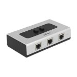 DELOCK Umschalter RJ45 10/100/1000mbps 2 Port manuell...