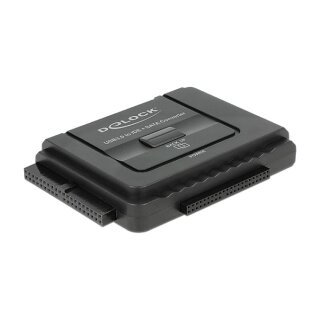 DELOCK Konverter USB 3.0 zu SATA 6 Gb/s / IDE 40 Pin / IDE 44 Pin mit Backup Funktion