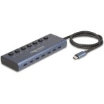 DELOCK USB 5 Gbps Hub mit 7 USB Type-C Ports mit Schalter...
