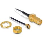 DELOCK WLANz Anschl. RP-SMA Jack z. Einb. 350mm