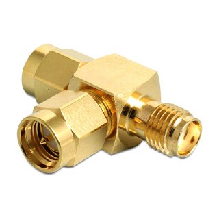 DELOCK HF SMA Stecker > SMA Buchse > SMA Buchse T-Stck