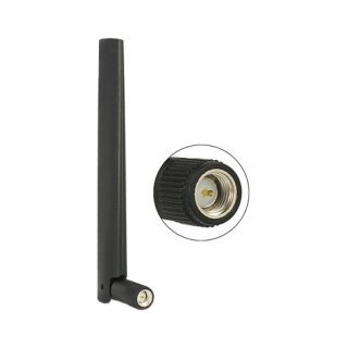 ZigBee Antenne Multi Bluetooth, GSM, LTE, UMTS, WLAN IEEE 802.11 b/g/n SMA 1 ~ 4,3 dBi omni Gelenk schwarz