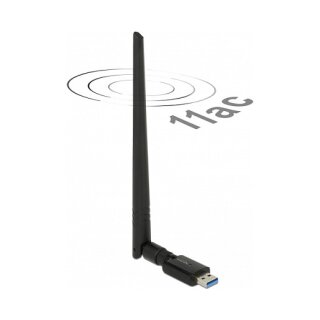 USB Dualband WLAN ac/a/b/g/n Stick 867 + 300 Mbps mit externer Antenne