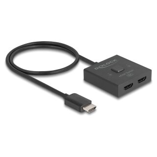 DELOCK HDMI Switch 2 auf 1 bidirektional 8K