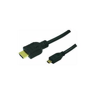 Logilink HDMI-Kabel Ethernet A -> micro D St/St 1.00m bk