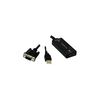 Logilink Konverter VGA m. Audio zu HDMI konform m.High Spee